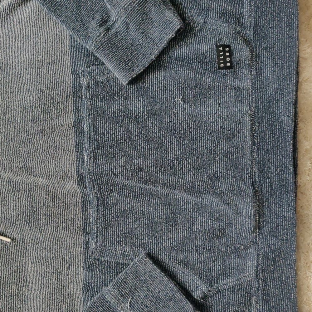 VGUC Terry cloth striped hoodie - Picture 2 of 5